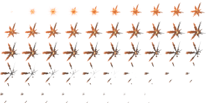 A 96px x 96px 48 frame  sprite sheet exported from TimelineFX.