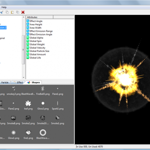 Import and use any number of particle shapes that you need