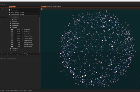 Spin particles on all axis TimelineFX